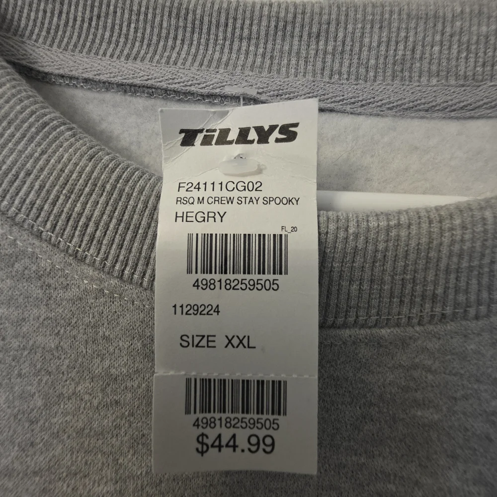 Tilly's Heather Gray Crewneck Sweatshirt - Picture 2 of 2